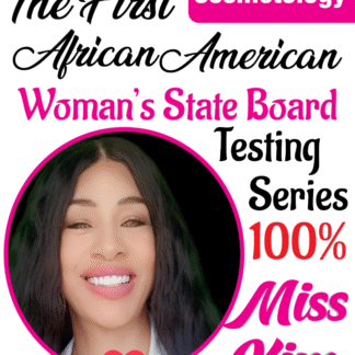 Cosmetology State Board Testing Series Book 1 African American woman's state Board Prep